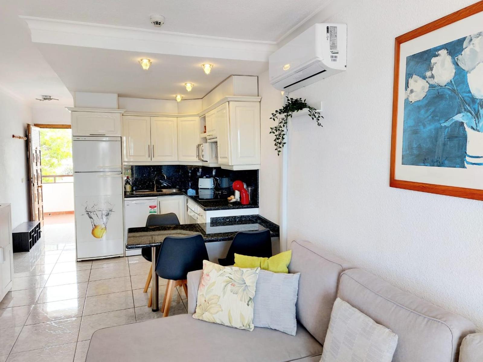 First Line Los Geranios Ocean View Apartment Air Conditioned 50 M From La Pinta Beach Адехе Екстер'єр фото